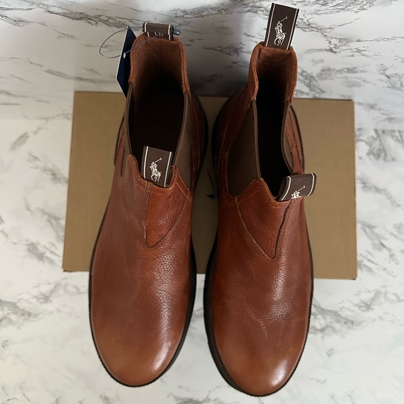 Polo Ralph Lauren Oslo Chelsea Chukka Ranger Leather Boots Brown Men’s Sizes - Picture 5 of 9